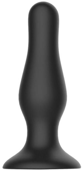 Черная анальная пробка Self Penetrating Butt Plug № 67 - 12,7 см. от Shots Media BV