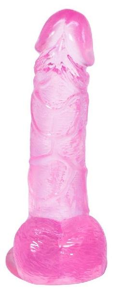Розовый фаллоимитатор Oxygen - 17,5 см. от Lola toys