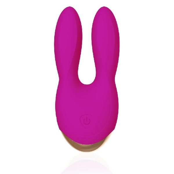 Ярко-розовый вибратор с ушками Bunny Bliss - 11 см. от Rianne S