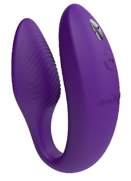 Фиолетовый U-образный вибратор для пар We-Vibe Sync 2 от We-vibe