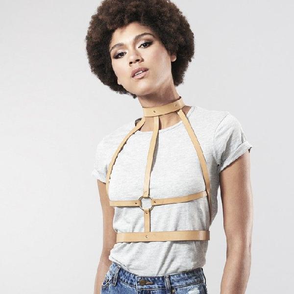 Коричневая портупея MAZE H HARNESS BROWN от Bijoux Indiscrets