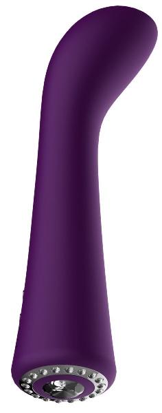 Фиолетовый вибромассажер для точки G Glimmer - 20,5 см. от Shots Media BV
