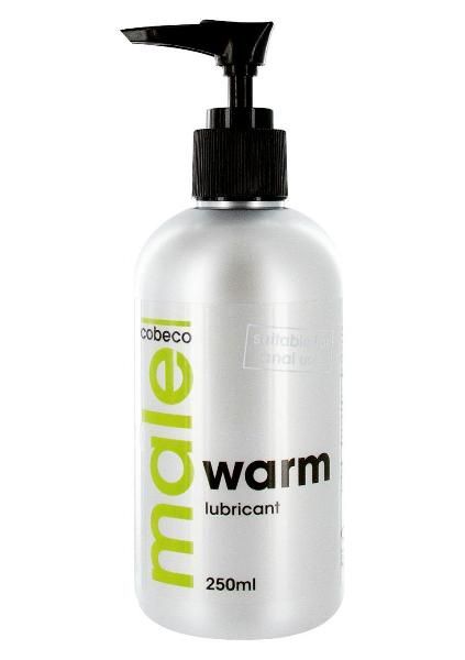 Лубрикант с согревающим эффектом MALE Cobeco Warm Lubricant - 250 мл. от Cobeco