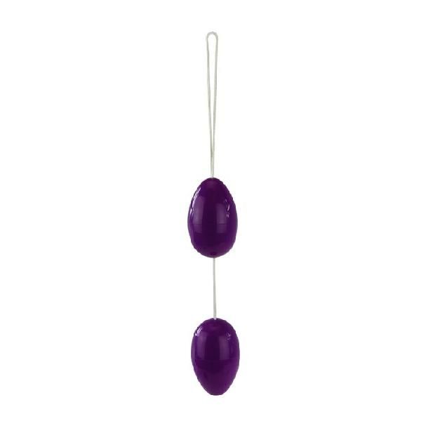 Фиолетовые анальные шарики вытянутой формы от Baile