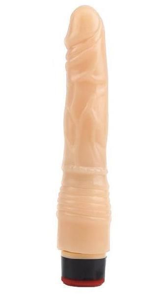 Телесный вибратор-реалистик 8.8 Vibrating Dildo - 21,5 см. от CNT