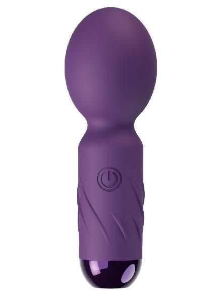 Фиолетовый мини-wand вибратор для стимуляции эрогенных зон от Secwell