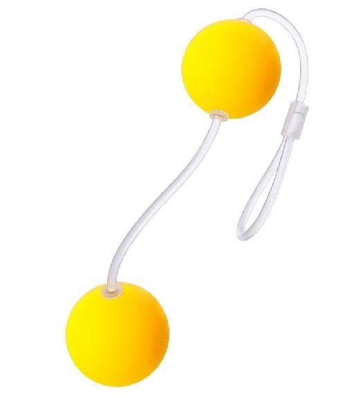 Желтые вагинальные шарики от Sexus
