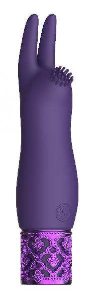Фиолетовая перезаряжаемая вибпоруля Elegance - 11,8 см. от Shots Media BV