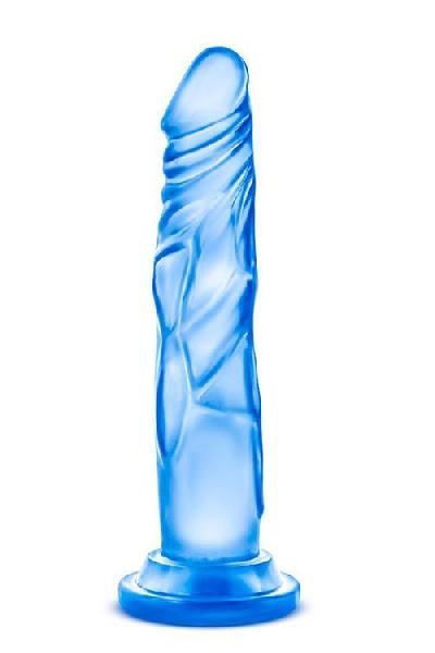 Синий фаллоимитатор с присоской Sweet N’ Hard 5 Realistic 7.5-Inch Dildo - 19,3 см. от Blush Novelties