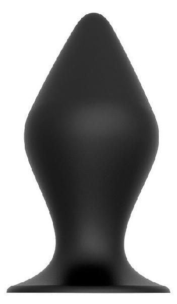 Черная анальная пробка PLUG WITH SUCTION CUP - 12,5 см. от Dream Toys