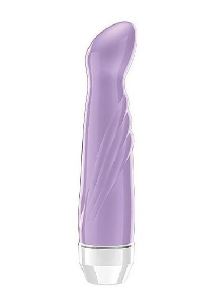 Фиолетовый вибратор Livvy со скошенной головкой - 15,5 см. от Shots Media BV