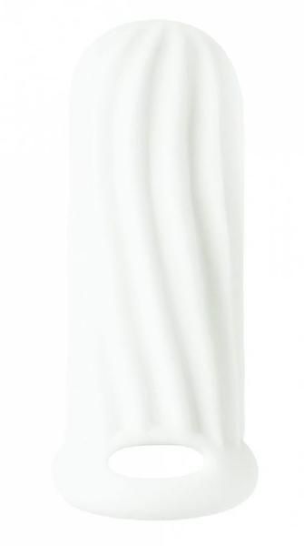 Белый фаллоудлинитель Homme Wide - 11 см. от Lola toys