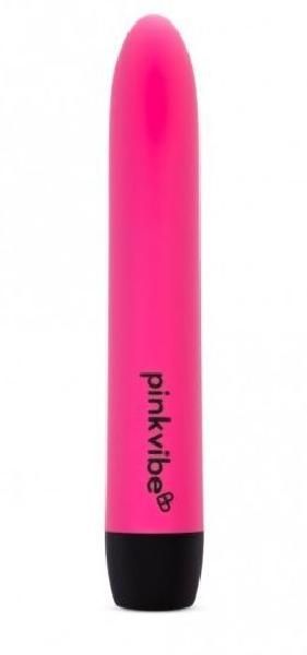 Розовый перезаряаемый вибромассажер классической формы - 18 см. от Pink Vibe