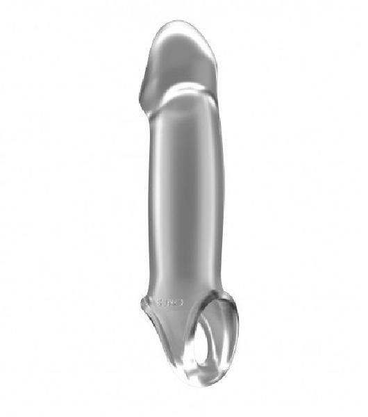 Прозрачная насадка с подхватом Stretchy Penis Extension No.33 от Shots Media BV