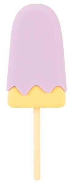 Сиреневый мини-вибратор в форме пломбира Vibrating Popsicle от Orion