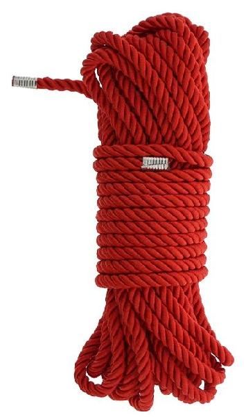 Красная веревка DELUXE BONDAGE ROPE - 10 м. от Dream Toys