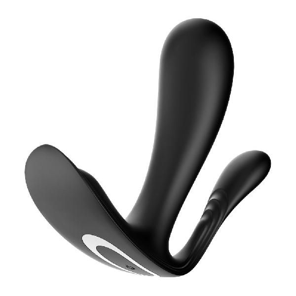 Черный анально-вагинальный вибромассажер Top Secret+ от Satisfyer