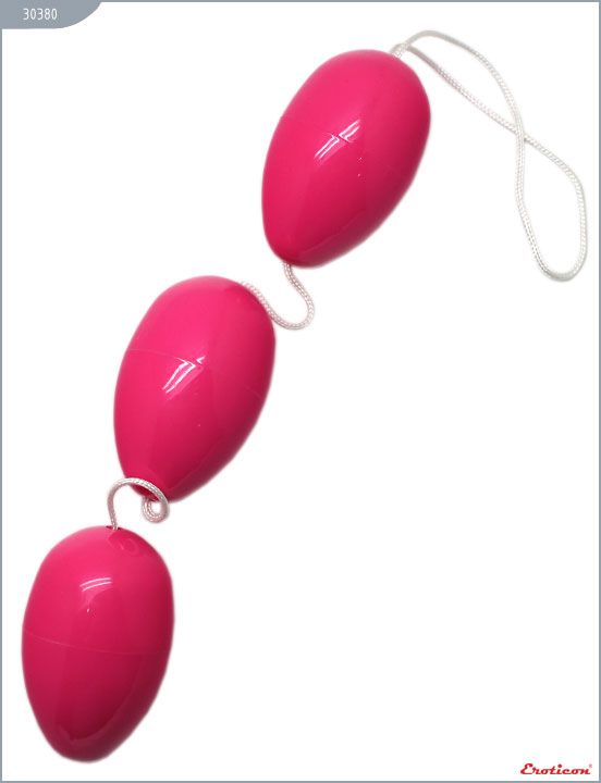 Розовые анально-вагинальные шарики от Eroticon