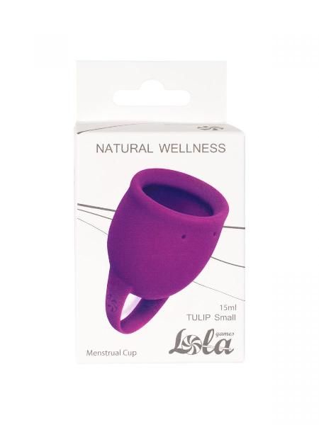 Лиловая менструальная чаша Tulip - 15 мл. от Lola toys