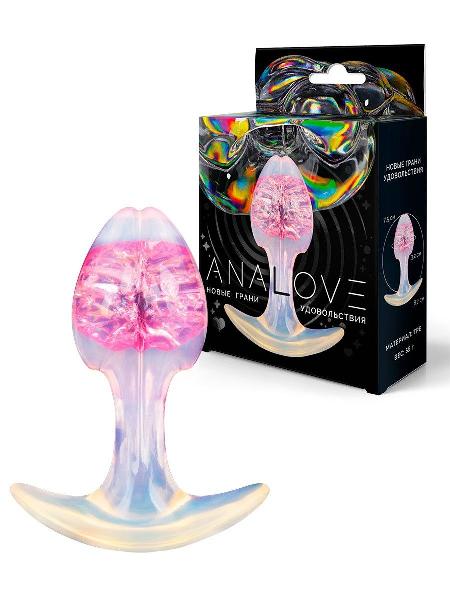 Розоватая анальная пробка - 8,2 см. от AnaLove
