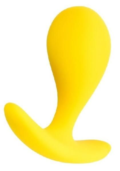 Желтая анальная втулка Blob - 5,5 см. от ToyFa