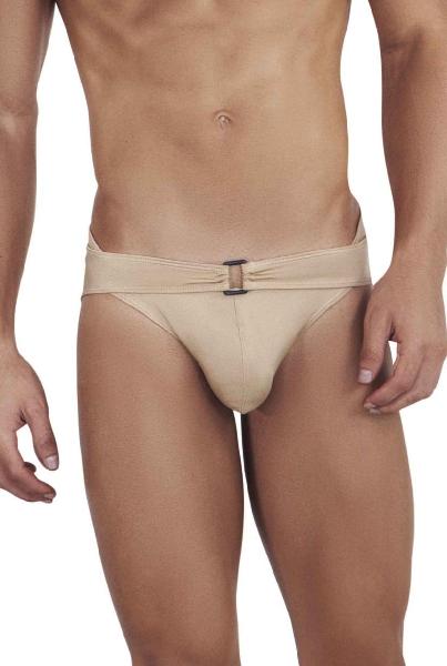 Золотистые мужские трусы-брифы с поясом Flashing Brief от Clever Masculine Underwear