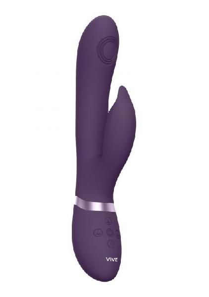 Фиолетовый вибромассажер-кролик Aimi - 22,3 см. от Shots Media BV