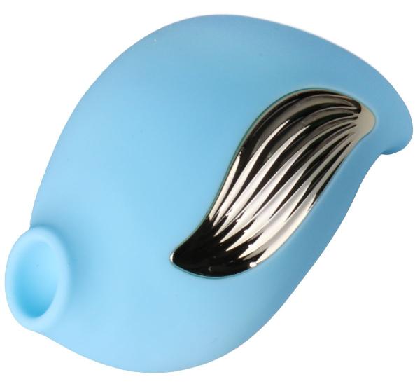 Голубой клиторальный вибростимулятор-ракушка от Сумерки богов