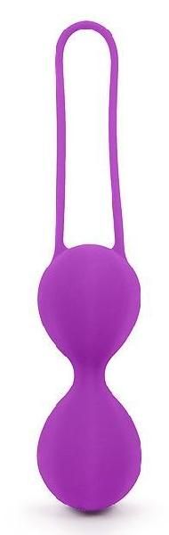Фиолетовые вагинальные шарики на силиконовом шнурке от Bior toys