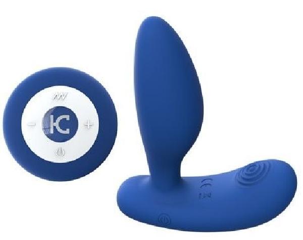Синий массажер простаты Kiss Toy с пультом от Kiss Toy