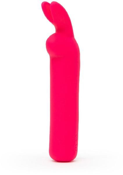 Розовая вибропуля с ушками Rechargeable Rabbit Ears Bullet Vibrator от Happy Rabbit