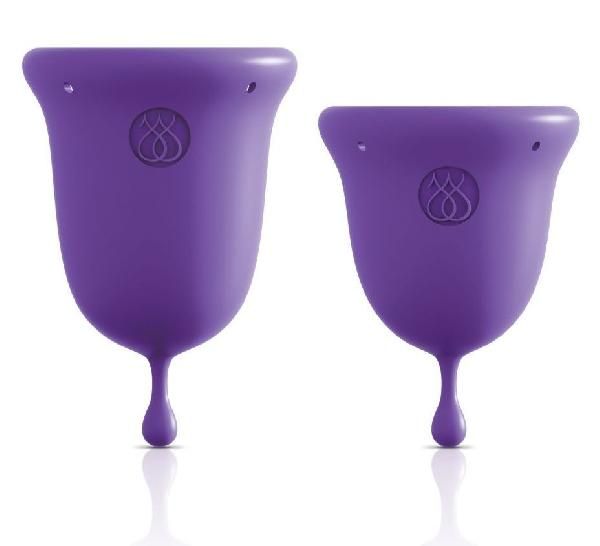 Набор из 2 фиолетовых менструальных чаш Intimate Care Menstrual Cups от Pipedream
