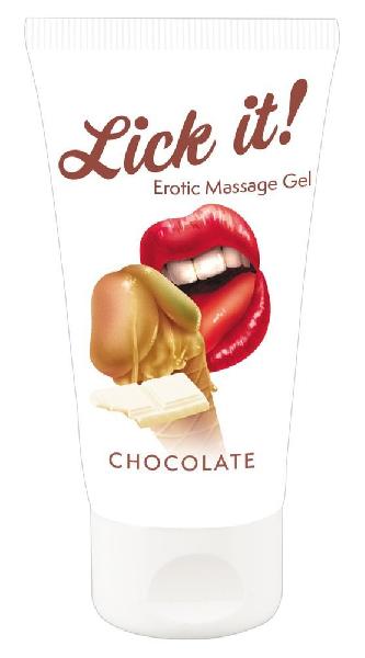 Лубрикант на водной основе Lick it! Chocolate с ароматом шоколада - 50 мл. от Orion