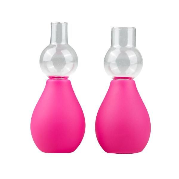 Розовые вакуумные стимуляторы для сосков Nipple Pump Set от EDC Wholesale