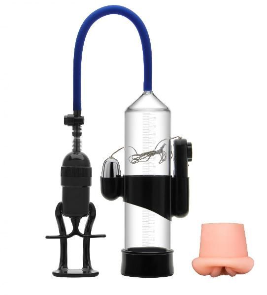 Вакуумная помпа Erozon Penis Pump с вибрацией и вставкой-вагиной от Erozon
