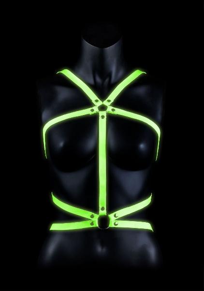 Портупея Body Harness с неоновым эффектом - размер L-XL от Shots Media BV