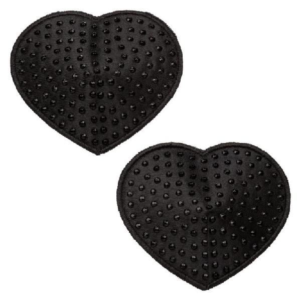 Черные пэстисы в форме сердечек Heart Pasties от California Exotic Novelties