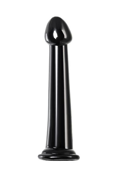 Черный фаллоимитатор Jelly Dildo M - 18 см. от Toyfa Basic