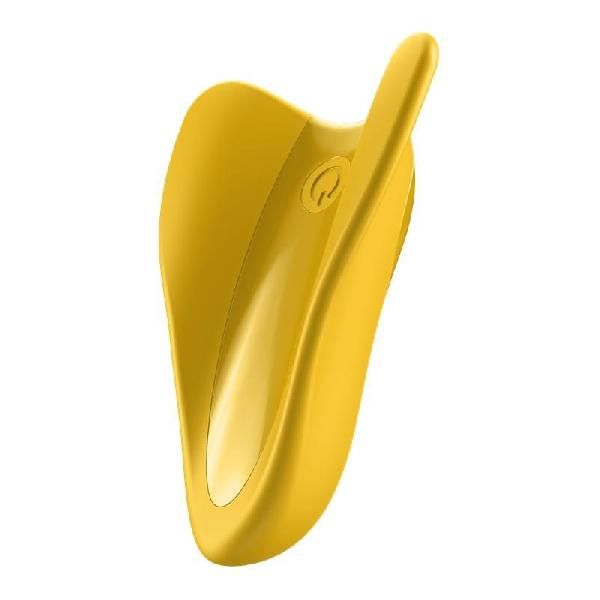 Желтый унисекс вибратор на палец High Fly от Satisfyer