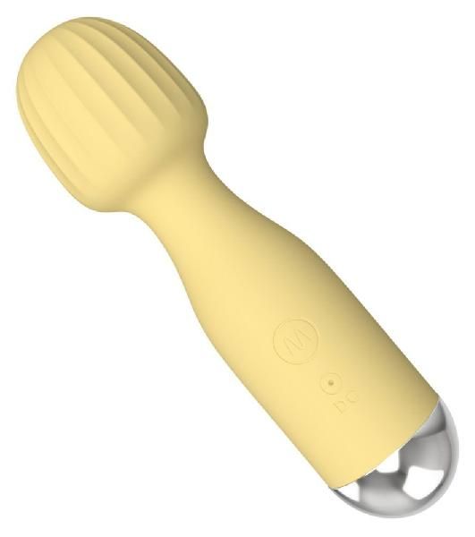 Желтый мини-вибратор с шаровидной головкой от Boys of Toys