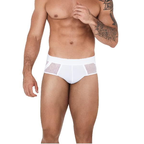 Белые мужские трусы-джоки Caspian Jockstrap от Clever Masculine Underwear