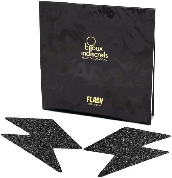 Черные пэстисы-молнии Flash от Bijoux Indiscrets