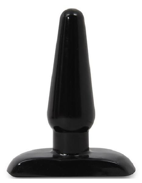 Черная анальная пробка Small Plug - 9 см. от Blush Novelties