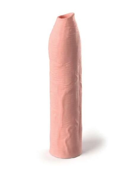 Телесная насадка-удлинитель Uncut Silicone Penis Enhancer - 17,8 см. от Pipedream