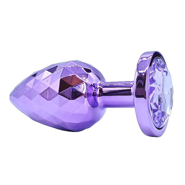 Фиолетовая алюминиевая текстурная анальная пробка - 10 см. от Kanikule