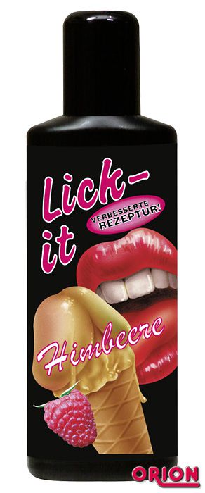 Съедобная смазка Lick It со вкусом малины - 100 мл. от Lubry GmbH