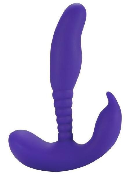 Фиолетовый стимулятор простаты Anal Pleasure Dual Vibrating Prostate Stimulator - 13,5 см. от Howells