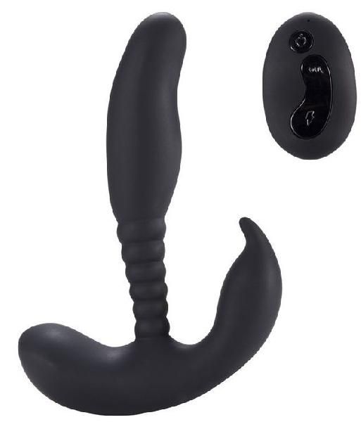 Черный стимулятор простаты Remote Control Anal Pleasure Vibrating Prostate Stimulator - 13,5 см. от Howells