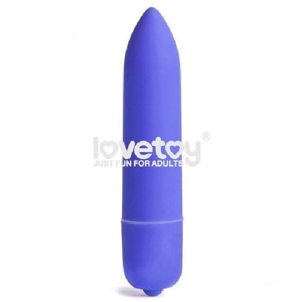 Синяя вибропуля X-Basic Long Bullet 10 speeds - 9 см. от Lovetoy