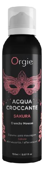 Хрустящая пенка для массажа Orgie Acqua Croccante Sakura с ароматом сакуры - 150 мл. от ORGIE